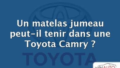 Un matelas jumeau peut-il tenir dans une Toyota Camry ?