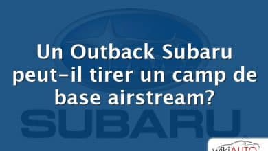 Un Outback Subaru peut-il tirer un camp de base airstream?