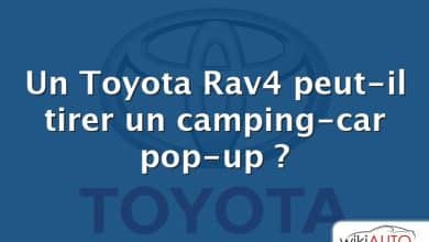 Un Toyota Rav4 peut-il tirer un camping-car pop-up ?