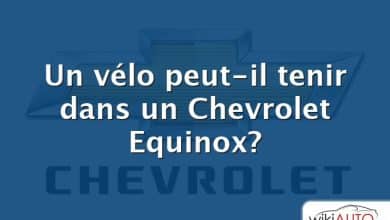 Un vélo peut-il tenir dans un Chevrolet Equinox?