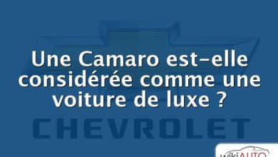 Une Camaro est-elle considérée comme une voiture de luxe ?