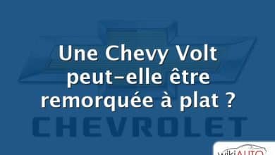 Une Chevy Volt peut-elle être remorquée à plat ?