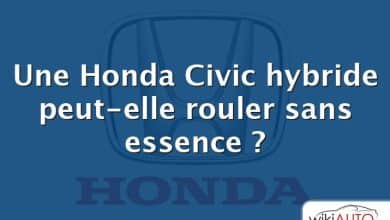 Une Honda Civic hybride peut-elle rouler sans essence ?