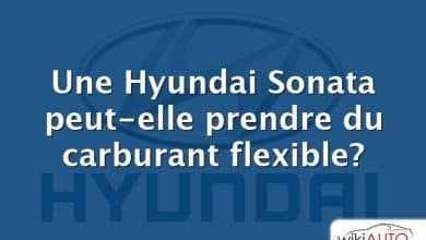 Une Hyundai Sonata peut-elle prendre du carburant flexible?