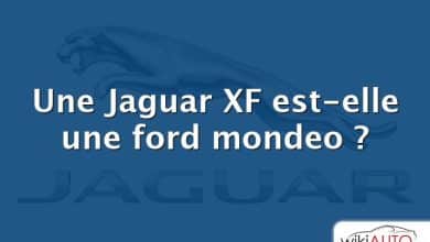 Une Jaguar XF est-elle une ford mondeo ?