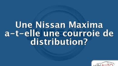 Une Nissan Maxima a-t-elle une courroie de distribution?