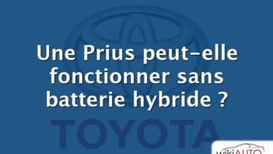 Une Prius peut-elle fonctionner sans batterie hybride ?