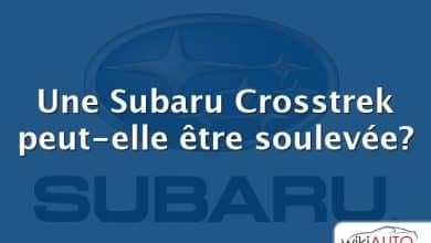 Une Subaru Crosstrek peut-elle être soulevée?