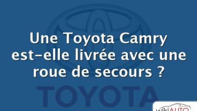 Une Toyota Camry est-elle livrée avec une roue de secours ?