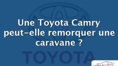 Une Toyota Camry peut-elle remorquer une caravane ?