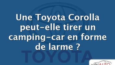 Une Toyota Corolla peut-elle tirer un camping-car en forme de larme ?