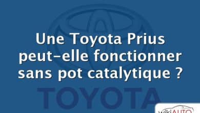 Une Toyota Prius peut-elle fonctionner sans pot catalytique ?
