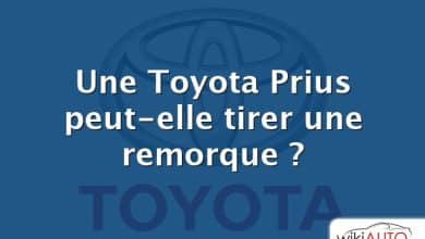 Une Toyota Prius peut-elle tirer une remorque ?