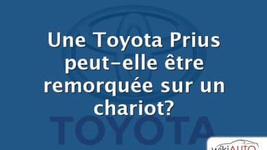 Une Toyota Prius peut-elle être remorquée sur un chariot?