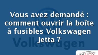 Vous avez demandé : comment ouvrir la boîte à fusibles Volkswagen Jetta ?