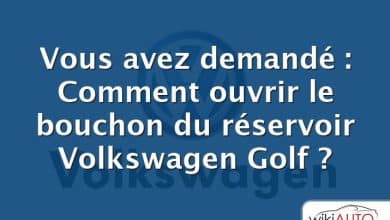 Vous avez demandé : Comment ouvrir le bouchon du réservoir Volkswagen Golf ?