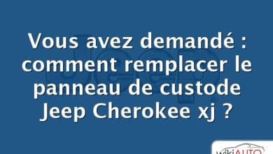 Vous avez demandé : comment remplacer le panneau de custode Jeep Cherokee xj ?