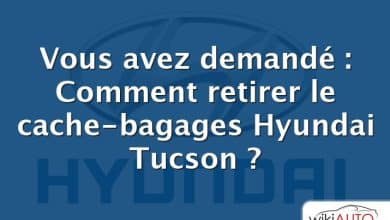Vous avez demandé : Comment retirer le cache-bagages Hyundai Tucson ?