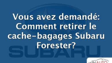 Vous avez demandé: Comment retirer le cache-bagages Subaru Forester?