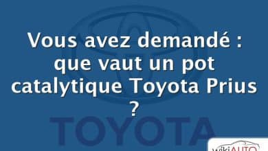 Vous avez demandé : que vaut un pot catalytique Toyota Prius ?