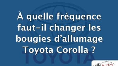 À quelle fréquence faut-il changer les bougies d’allumage Toyota Corolla ?